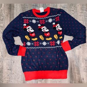 DISNEY Micky Mouse Christmas Knit Sweater! 
Size: SM